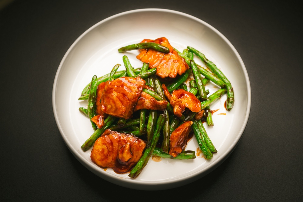 Salmon and String Beans 