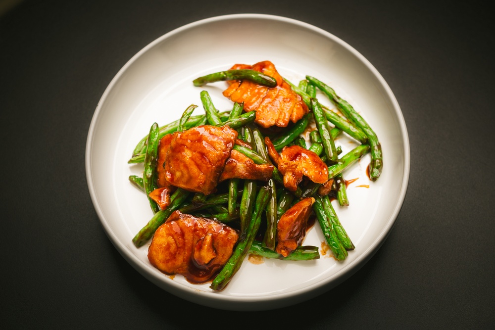 Salmon and String Beans 