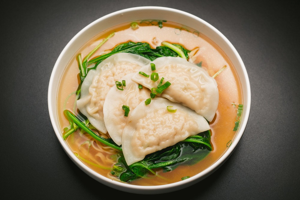 Chicken Dumplings Noodle Soup w. Veg
