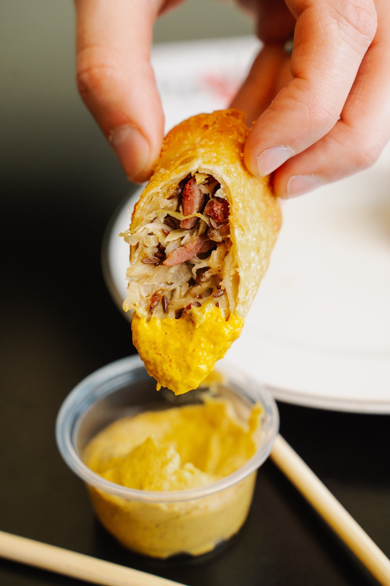 Pastrami Egg Roll